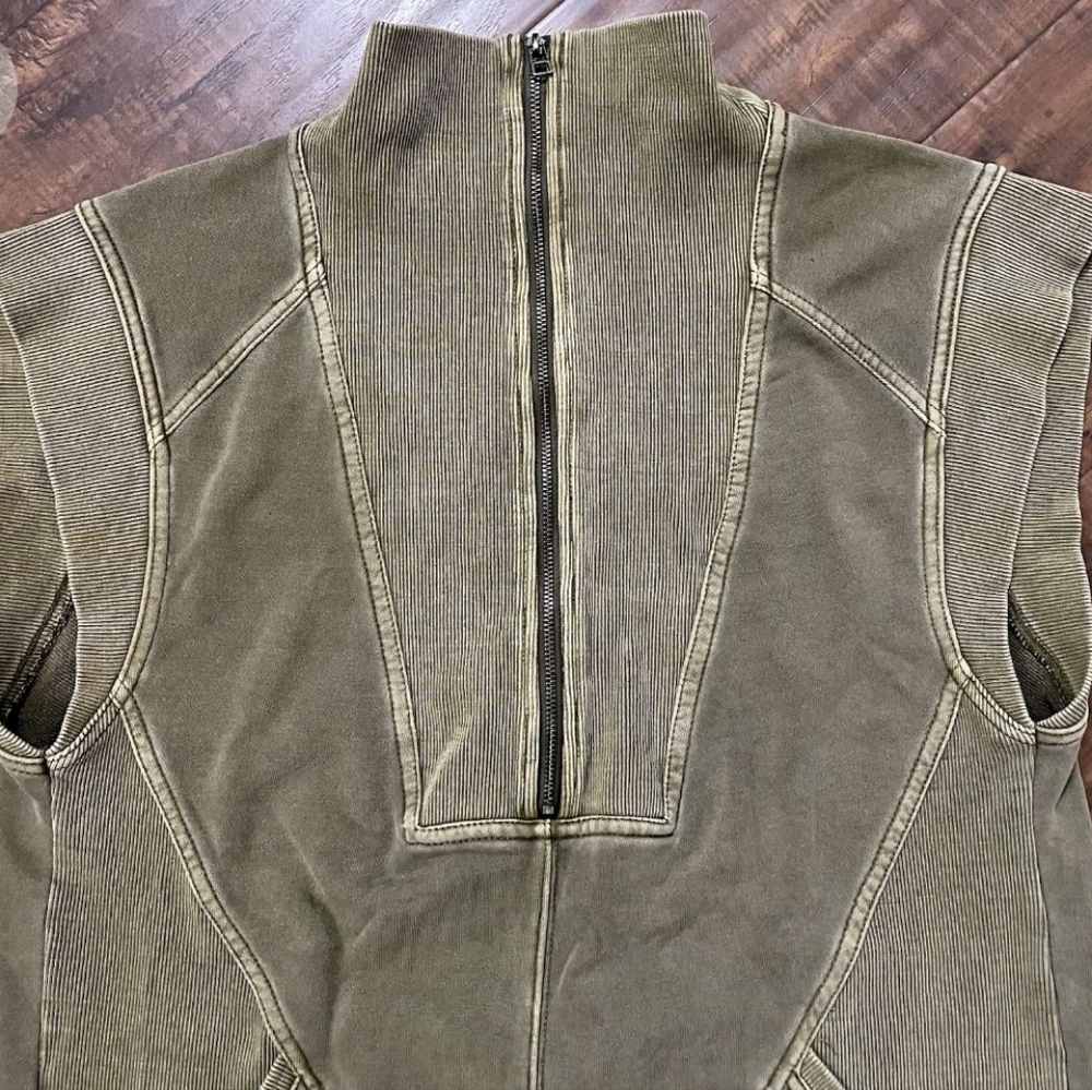 Anthropologie Daily Practice Meru Half Zip Dress Size Petite Medium - Picture 5 of 10